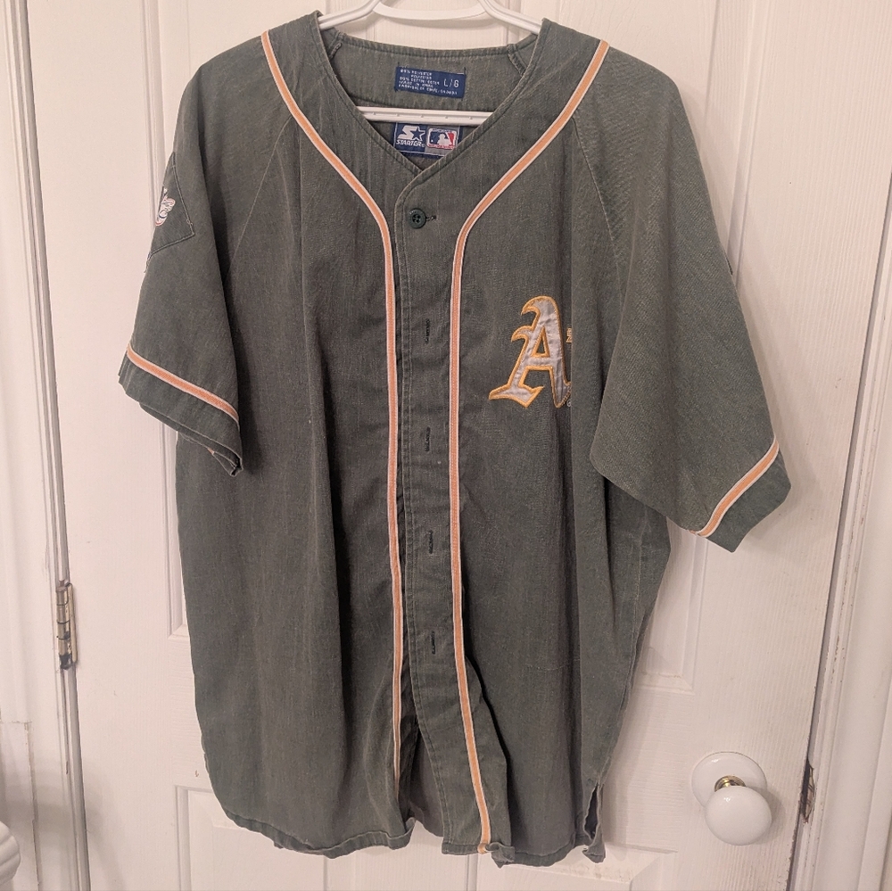 Vintage 90s Oakland Athletics starter baseball jersey